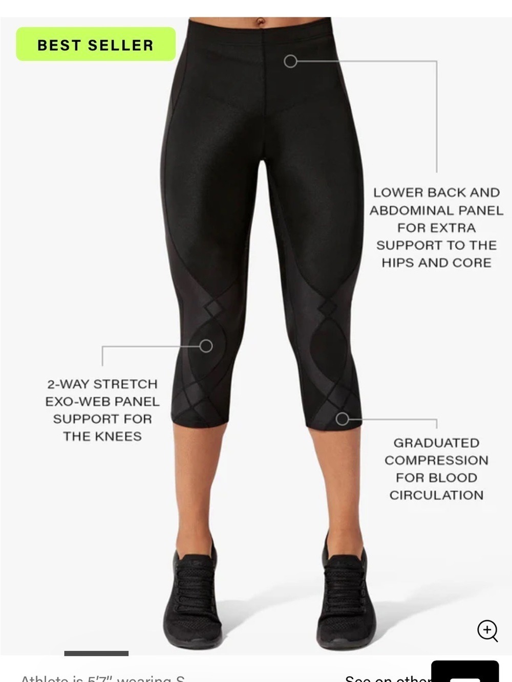 CW-X Joint Support 3/4 Compression Tights